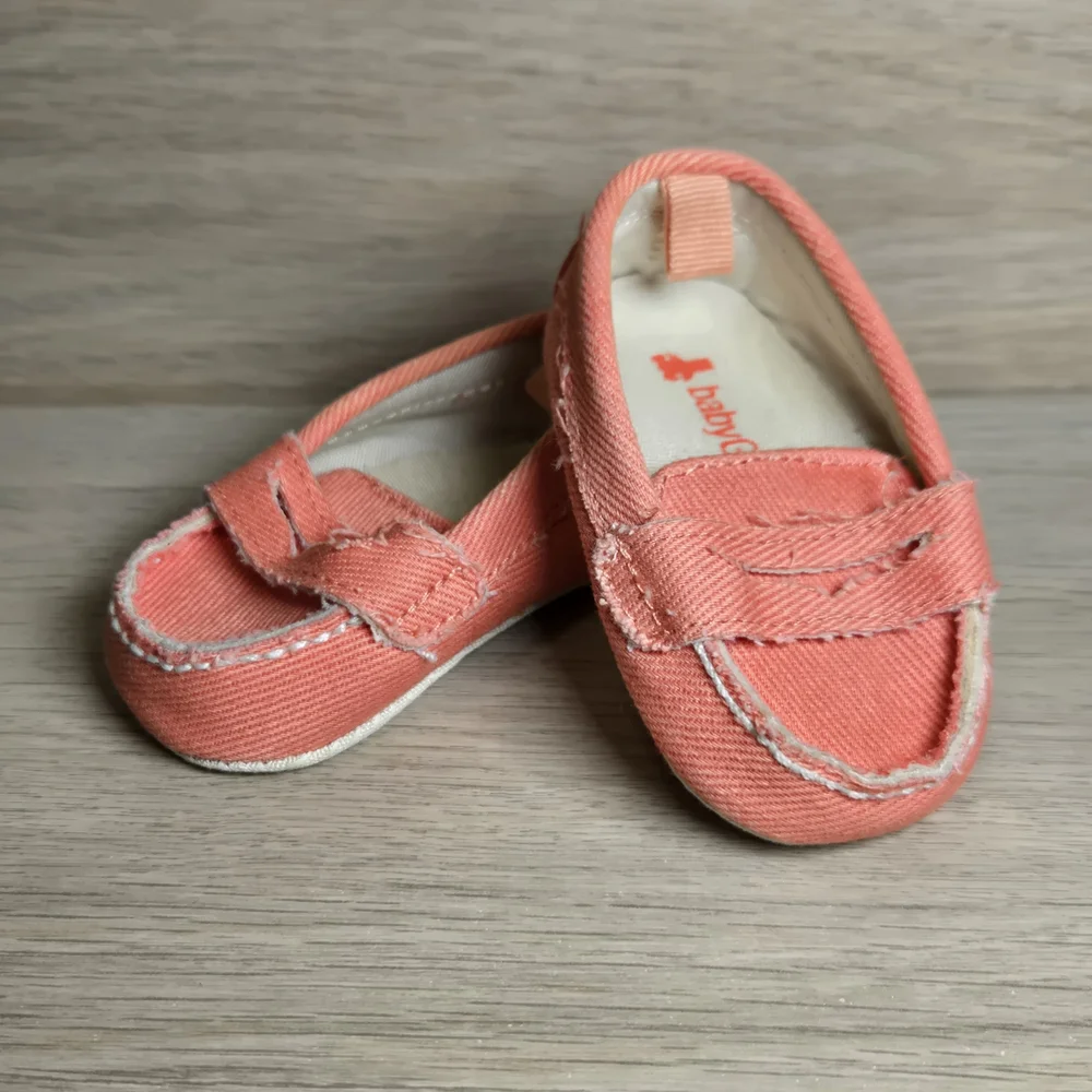 Adorable Newborn Baby Moccasins and Booties - Pink, Cream, and Orange Baby Gap